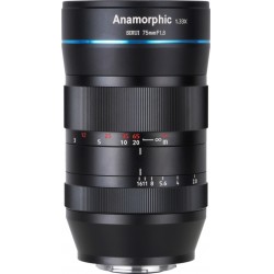 Se Sirui Anamorphic Lens 1,33x 75mm f/1.8 E-Mount - Kamera objektiv hos Kikkert-salg.dk